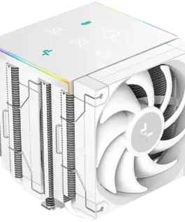 Охладител за процесор Охладител DeepCool AK620 DIGITAL PRO WH CPU Air Cooler 2x120mm FT12 SE PWM Fans 6 Heatpipes White