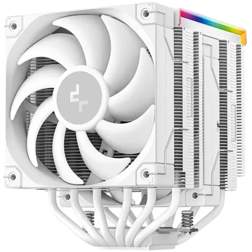 Alternative view of Охладител за процесор Охладител DeepCool AK620 DIGITAL PRO WH, CPU Air Cooler, 2x120mm FT12 SE PWM Fans, 6 Heatpipes, White, LGA2066/2011-v3/2011/1851/1700/1200/115x, AMD AM5/AM4, 129x138x163 mm(LxWxH), R-AK620-WHAPMN-G, 3Y