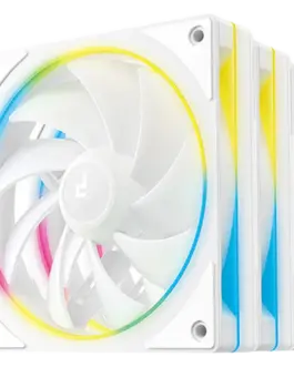 Вентилатор DeepCool FL12 SE 3IN1 WH 3x120mm ARGB Fans 8-pin Cable PWM Fluid Dynamic Bearing PBT 3 pack ARGB Halo White R