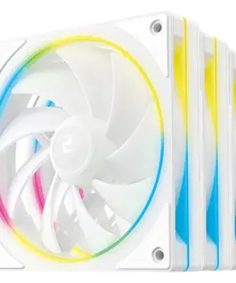 Вентилатор DeepCool FL12 SE 3IN1 WH 3x120mm ARGB Fans 8-pin Cable PWM Fluid Dynamic Bearing PBT 3 pack ARGB Halo White R