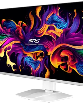 Alternative view of Монитор MSI MPG 321URXW QD-OLED Gaming Monitor, 31.5" 240Hz, UHD (3840x2160) 16:9, QD-OLED, 0.03ms, 250nits, 1500000:1, 178/178, G-Sync Compatible, Adjustable Stand, 1x DP, 2x HDMI, 1x Type-C, 1x Headphone out, USB Hub, White, 3Y Warranty