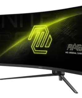 Alternative view of Монитор MSI MAG 345CQR Gaming Monitor, 34" 180Hz, UWQHD (3440x1440) 21:9, VA, 1ms, 300nits, 3000:1, 178/178, AMD FreeSync Premium, Adjustable Stand, 1x DP, 2x HDMI, 1x Headphone out, 3Y Warranty