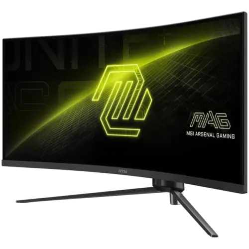 Alternative view of Монитор MSI MAG 345CQR Gaming Monitor, 34" 180Hz, UWQHD (3440x1440) 21:9, VA, 1ms, 300nits, 3000:1, 178/178, AMD FreeSync Premium, Adjustable Stand, 1x DP, 2x HDMI, 1x Headphone out, 3Y Warranty