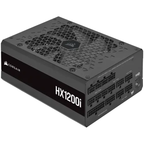 Alternative view of Захранване за компютър iCUE LINK HXi SHIFT Series, iCUE LINK HX1200i SHIFT, 1200 Watt, Cybenetics Platinum, Fully Modular, Power Supply, C14 Version