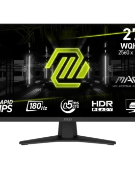 Монитор MSI MAG 274QF Gaming Monitor 27" 180Hz WQHD (2560x1440) 16:9 Rapid IPS Anti-glare 0.5ms 250nits 1000:1 178/178 A