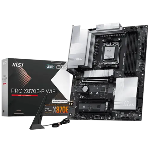 Дънна платка MSI PRO X870E-P WIFI ATX Socket AM5 4x DDR5 Dual Channel DDR5 up to 8200(OC)MHz 3x PCIe x16 slot 3x M.2 slo