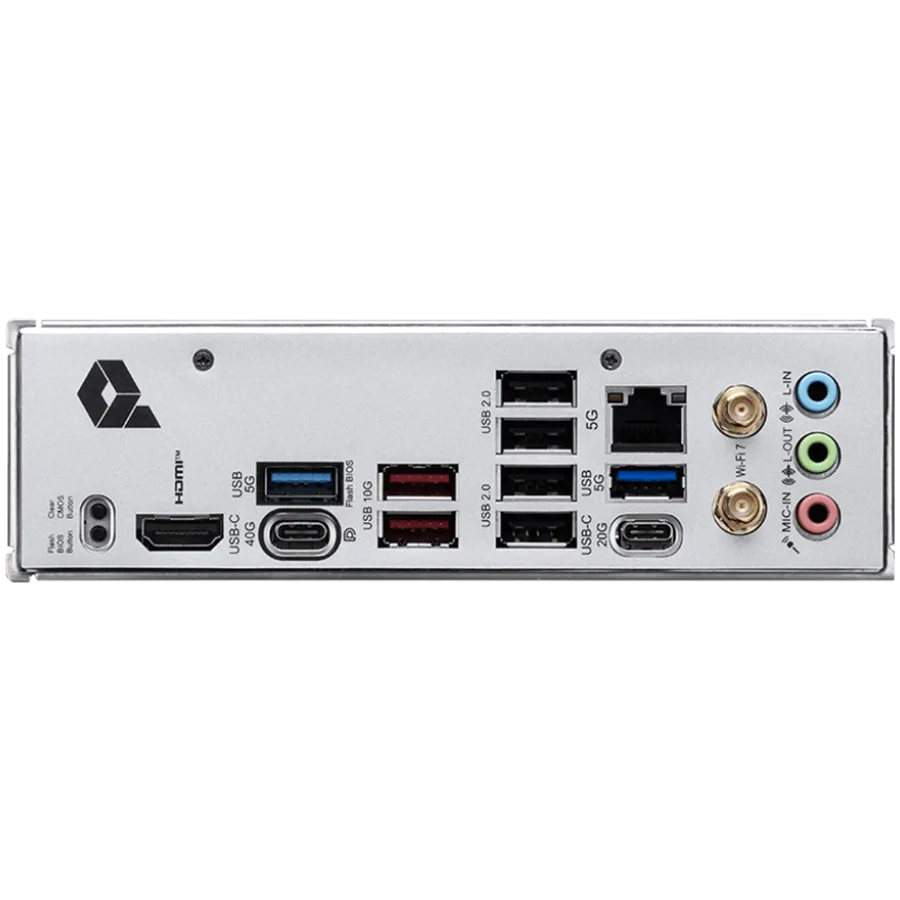 Дънна платка MSI PRO X870E-P WIFI, ATX, Socket AM5, 4x DDR5 Dual Channel DDR5 up to 8200(OC)MHz, 3x PCIe x16 slot, 3x M.2 slot, 4x USB 2.0, 2x USB 5Gbps, 2x USB 10Gbps, 1x 20Gbps Type-C, 1x 40Gbps Type-C, HDMI, 7.1 HD Audio, 5G LAN, WiFI 7, BT, 3Y - Image 3