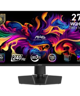 Монитор MSI MAG 271QP QD-OLED X24 Gaming Monitor 26.5" 240Hz WQHD (2560x1440) 16:9 QD-OLED 0.03ms 250nits 1500000:1 178/