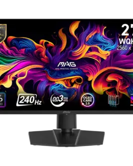 Монитор MSI MAG 271QP QD-OLED X24 Gaming Monitor 26.5" 240Hz WQHD (2560x1440) 16:9 QD-OLED 0.03ms 250nits 1500000:1 178/