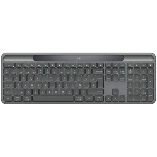 Клавиатура LOGITECH Slim Solar+ for Business - GRAPHITE - US INTL - 2.4GHZ/BT - INTNL-973 -