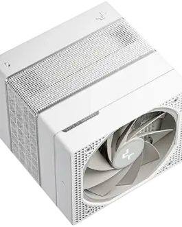 Alternative view of Охладител за процесор Охладител DeepCool ASSASSIN VC ELITE WH, CPU Air Cooler, 1x120mm + 1x140mm FDB Fans, Fan Speed Switch, Vapor Chamber, 7 Heatpipes, White, LGA20xx/1851/1700/1200/115x, AMD AM5/AM4, 144x147x164 mm(LxWxH), R-ASN4-WHNVNN-GJD, 6Y