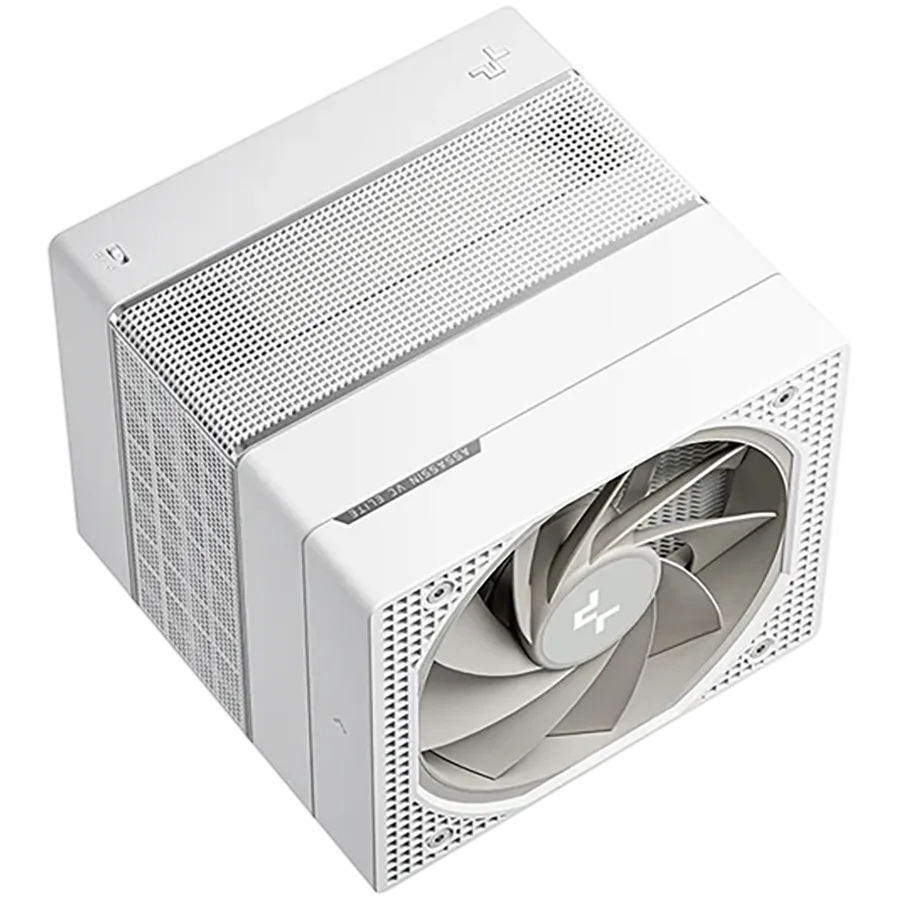 Охладител за процесор Охладител DeepCool ASSASSIN VC ELITE WH, CPU Air Cooler, 1x120mm + 1x140mm FDB Fans, Fan Speed Switch, Vapor Chamber, 7 Heatpipes, White, LGA20xx/1851/1700/1200/115x, AMD AM5/AM4, 144x147x164 mm(LxWxH), R-ASN4-WHNVNN-GJD, 6Y - Image 2