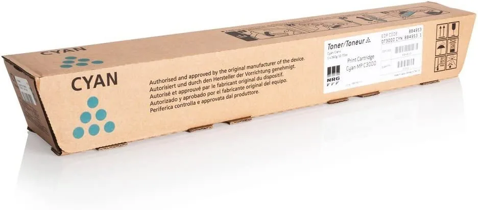 TОНЕР КАСЕТА ЗА RICOH MP C2000/C2500/C3000E - Cyan - PN 884949 / 842033 / 888675 / 888643 /