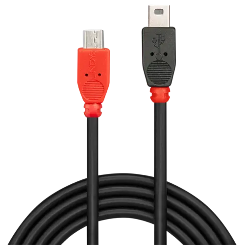 КАБЕЛ USB LINDY – mini USB-B to micro USB-B – 2