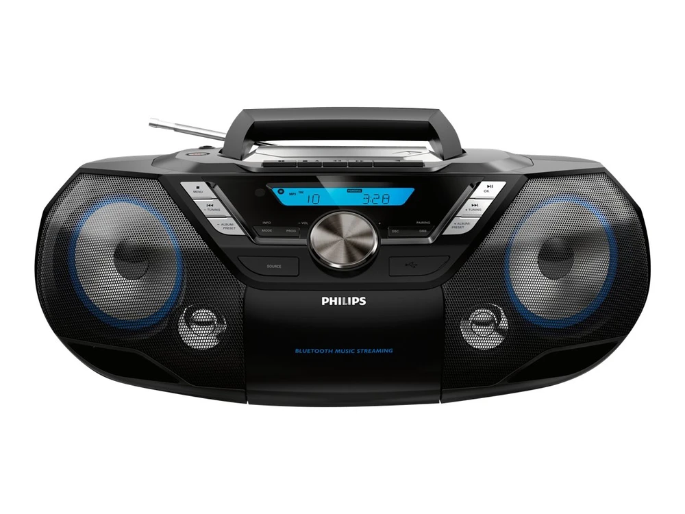 Радио PHILIPS Bluetooth CD Radio 12W RMS CD MP3-CD USB DAB+ FM AZB798T