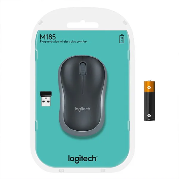 МИШКА LOGITECH M185 - Wireless - Grey - PN 910-002235 - Image 252