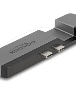 Докинг станция Delock for MacBook Pro / MacBook Air Thunderbolt 4 5K Резолюция / 100 W PD / 10 Gbps Hub / LAN /