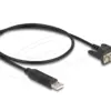 Delock Преходник (адаптер) от USB 2.0 към serial RS-232 DB9 мъжко 50 cm
