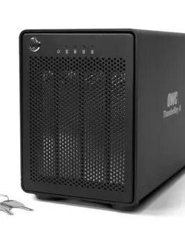 OWC HDD Enclosure - ThunderBay 4 up to 4xHDD read up to 1342MB/s 2xThunderbolt 2