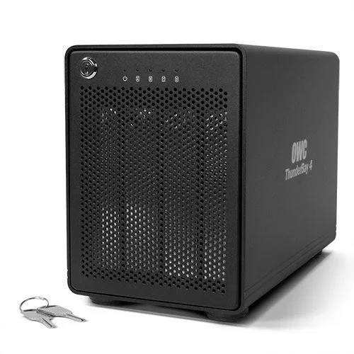 OWC HDD Enclosure - ThunderBay 4 up to 4xHDD read up to 1342MB/s 2xThunderbolt 2