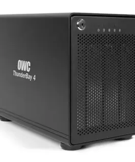 Alternative view of OWC HDD Enclosure - ThunderBay 4 up to 4xHDD read up to 1342MB/s 2xThunderbolt 2