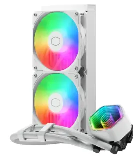 Alternative view of Охладител за процесор Cooler Master Master Liquid 240 Core II ARGB White Edition