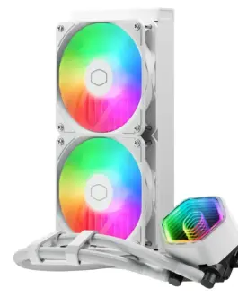 Alternative view of Охладител за процесор Cooler Master Master Liquid 240 Core II ARGB White Edition