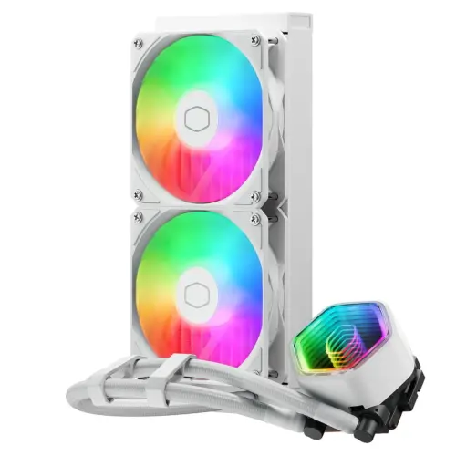 Alternative view of Охладител за процесор Cooler Master Master Liquid 240 Core II ARGB White Edition