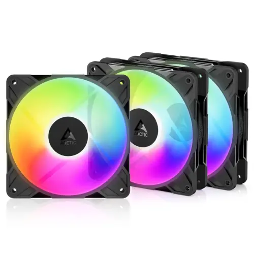 Комплект вентилатори 3-pack ARCTIC P12 Reverse Pro A-RGB 120mm PWM - 120x120x25