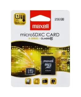 Карта памет Maxell micro SDXC 256GB read up 80Mb/s write up 20Mb/s