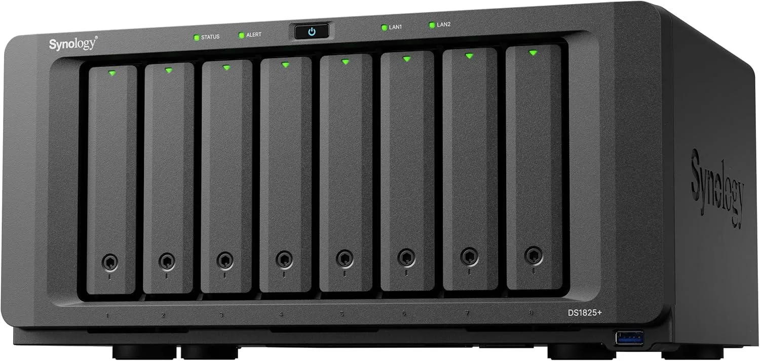 Мрежов сторидж Synology DS1825+, за 8 диска, AMD Ryzen V1500B, 8 GB DDR4 - Image 3