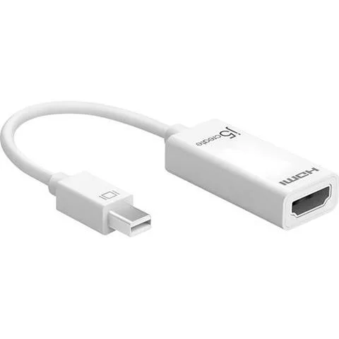 Адаптер j5create JDA159 mini DisplayPort мъжко - HDMI женско 4K 125 мм