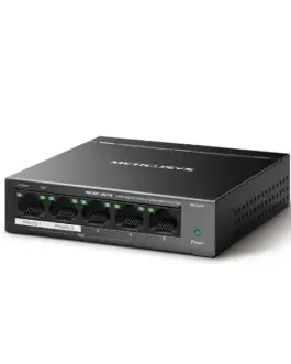 Alternative view of 5-портов настолен комутатор Mercusys MS105GP със 4 PoE+ порта