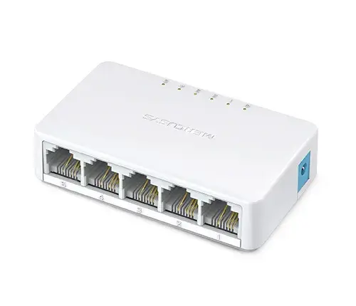 5-портов настолен комутатор Mercusys MS105 10/100 Mbps