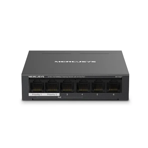 6-портов настолен комутатор Mercusys MS106LP 10/100 Mbps със 4 PoE+ порта - Image 31