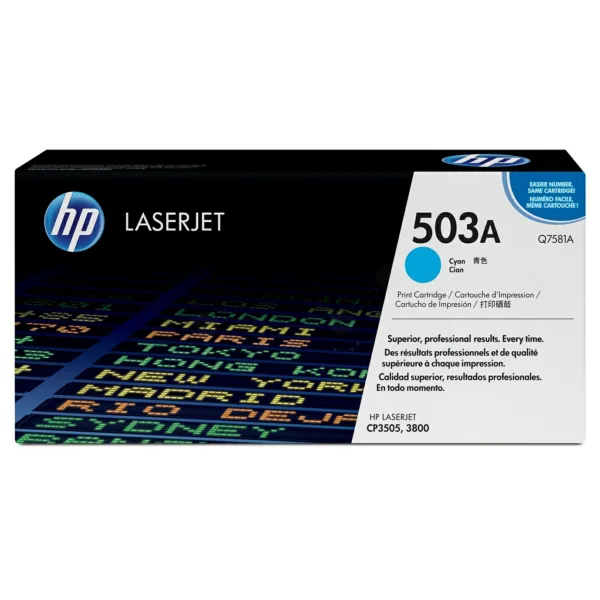 КАСЕТА ЗА HP Color Laserjet 3800 - Cyan - /503A/ - PN Q7581A - Image 243