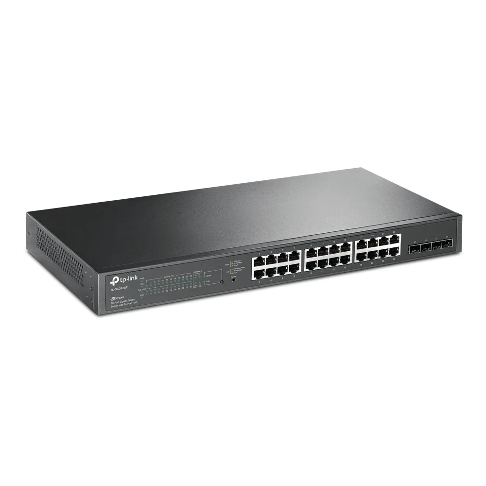 28-портов гигабитен управляем комутатор TP-Link JetStream PoE+ TL-SG2428P - Image 130