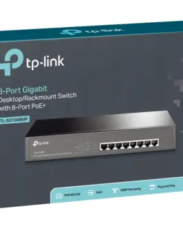 Alternative view of 8-портов Gigabit PoE+ Desktop/Rackmount комутатор TP-Link TL-SG1008MP
