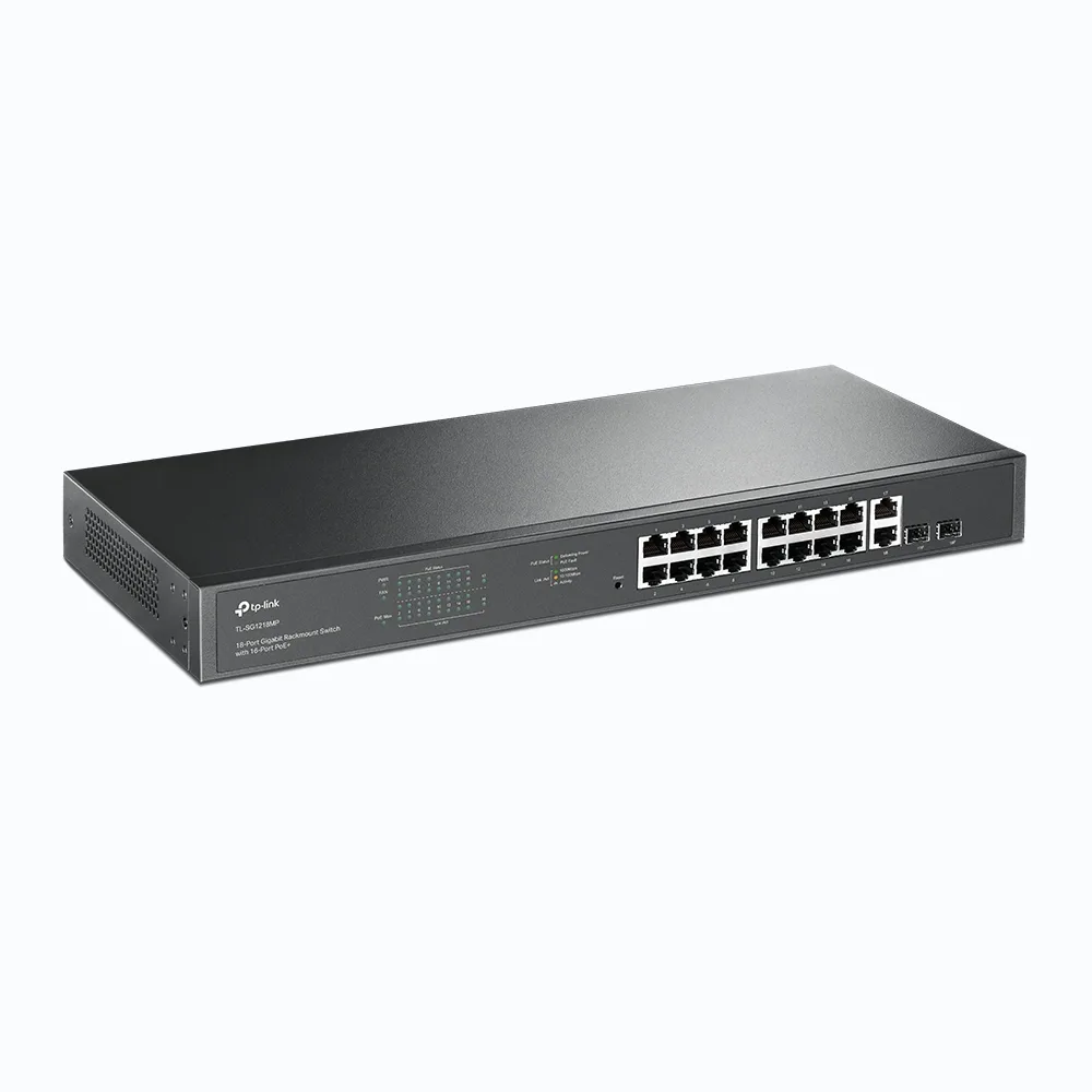 16-портов гигабитен неуправляем PoE+ комутатор TP-Link TL-SG1218MP с 2 SFP слота - Image 13