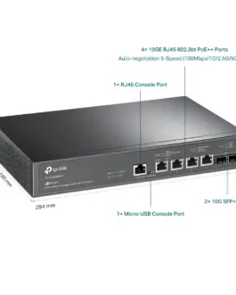 Alternative view of Комутатор TP-Link TL-SX3206HPP JetStream 10GE L2+ Managed 6-портов