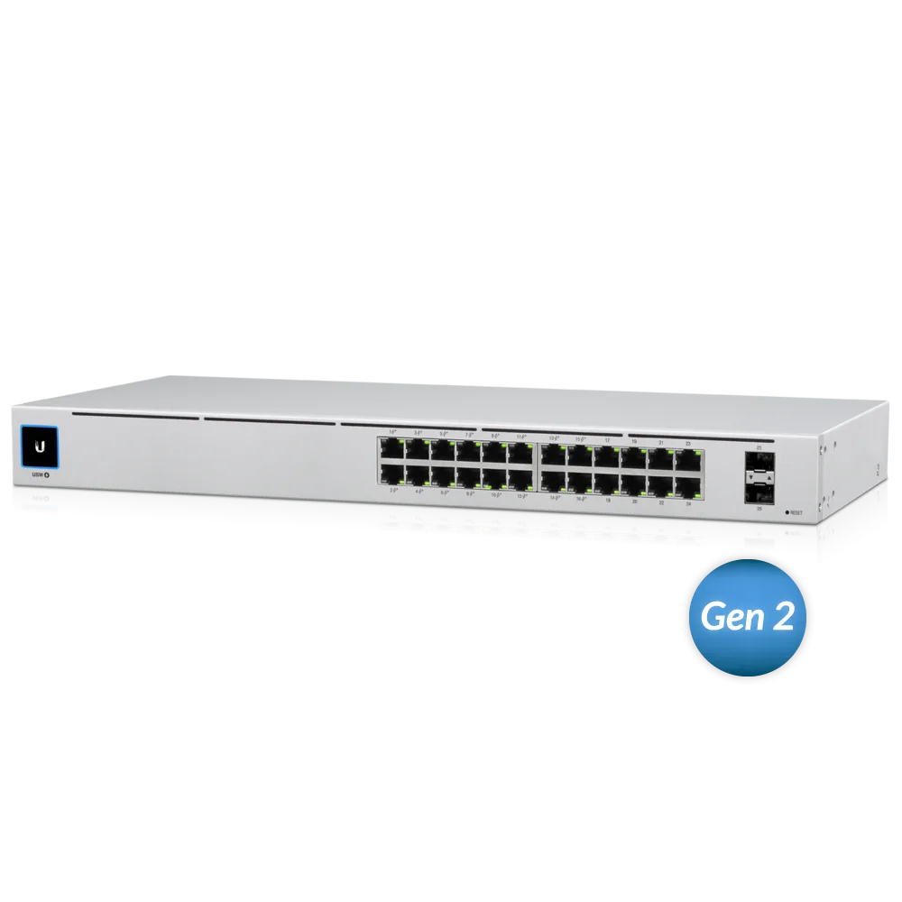 24-портов гигабитен комутатор Ubiquiti USW-24-POE Gen2 - Image 55