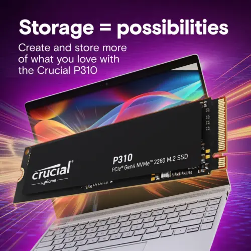 Alternative view of SSD диск Crucial P310 2TB PCIe Gen4 NVMe M.2 CT2000P310SSD8