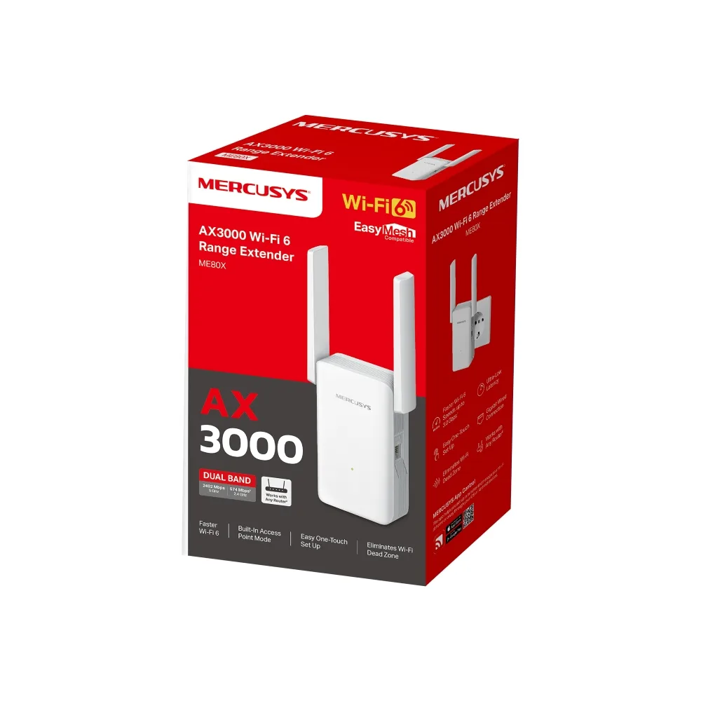 Удължител на обхват Mercusys ME80X AX3000 - Image 17