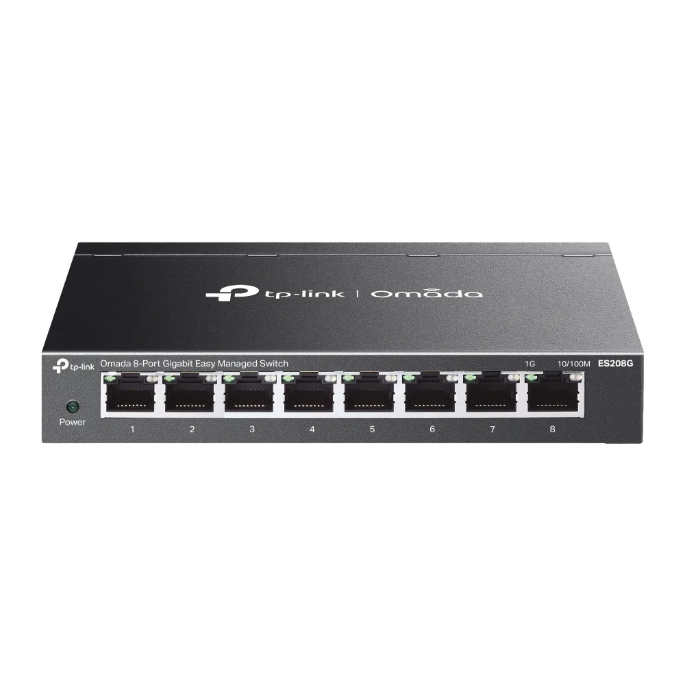 8-портов гигабитов управляем настолен комутатор TP-Link Omada ES208G - Image 49