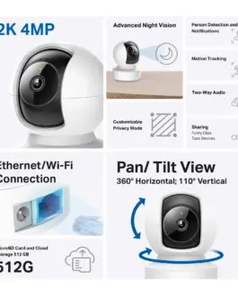 Alternative view of Wi-Fi Pan/Tilt камера за наблюдение с AI TP-Link Tapo C222