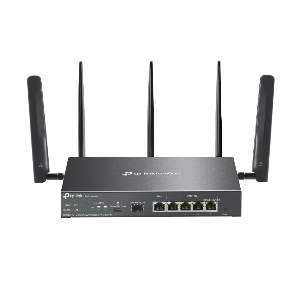 Гигабитен VPN рутер TP-Link Omada 4G+ Cat6 ER706W-4G AX3000 - Image 139