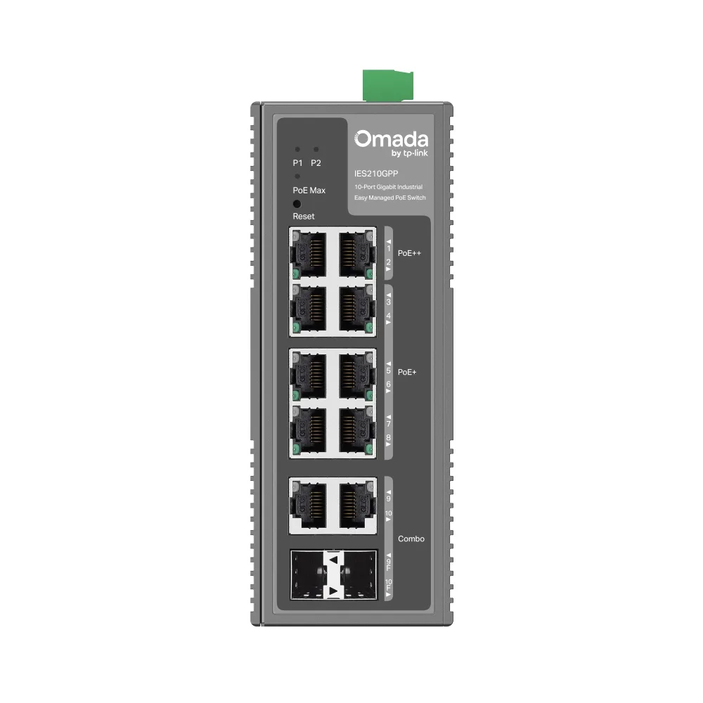 10-портов гигабитов индустриален лесно управляем комутатор TP-Link Omada IES210GPP с 6 PoE+ порта и 2 PoE++ порта - Image 44