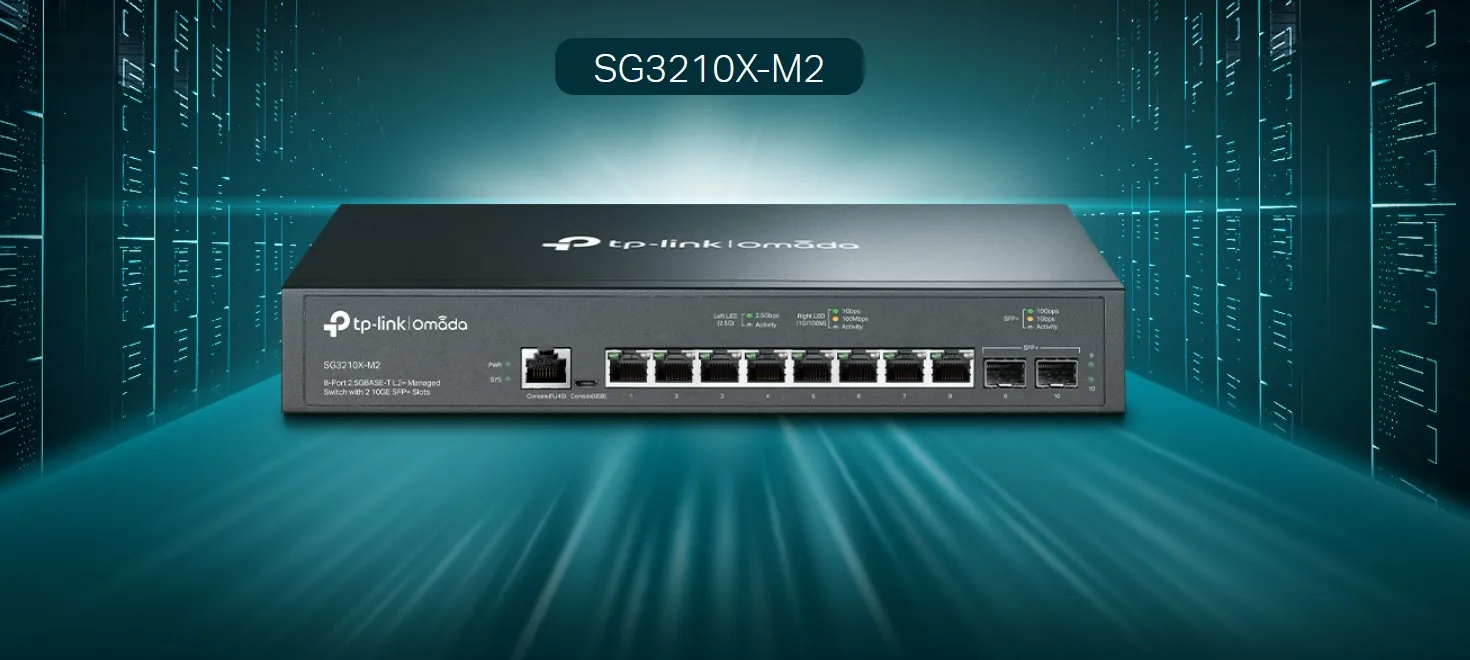 8-портов 2.5 Gbps L2+ управляем комутатор TP-Link Omada SG3210X-M2 - Image 14