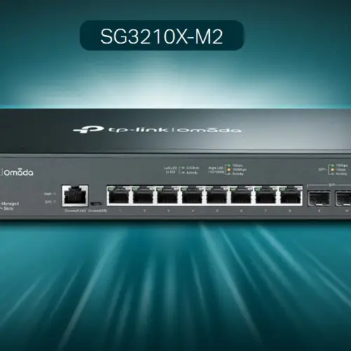 Alternative view of 8-портов 2.5 Gbps L2+ управляем комутатор TP-Link Omada SG3210X-M2