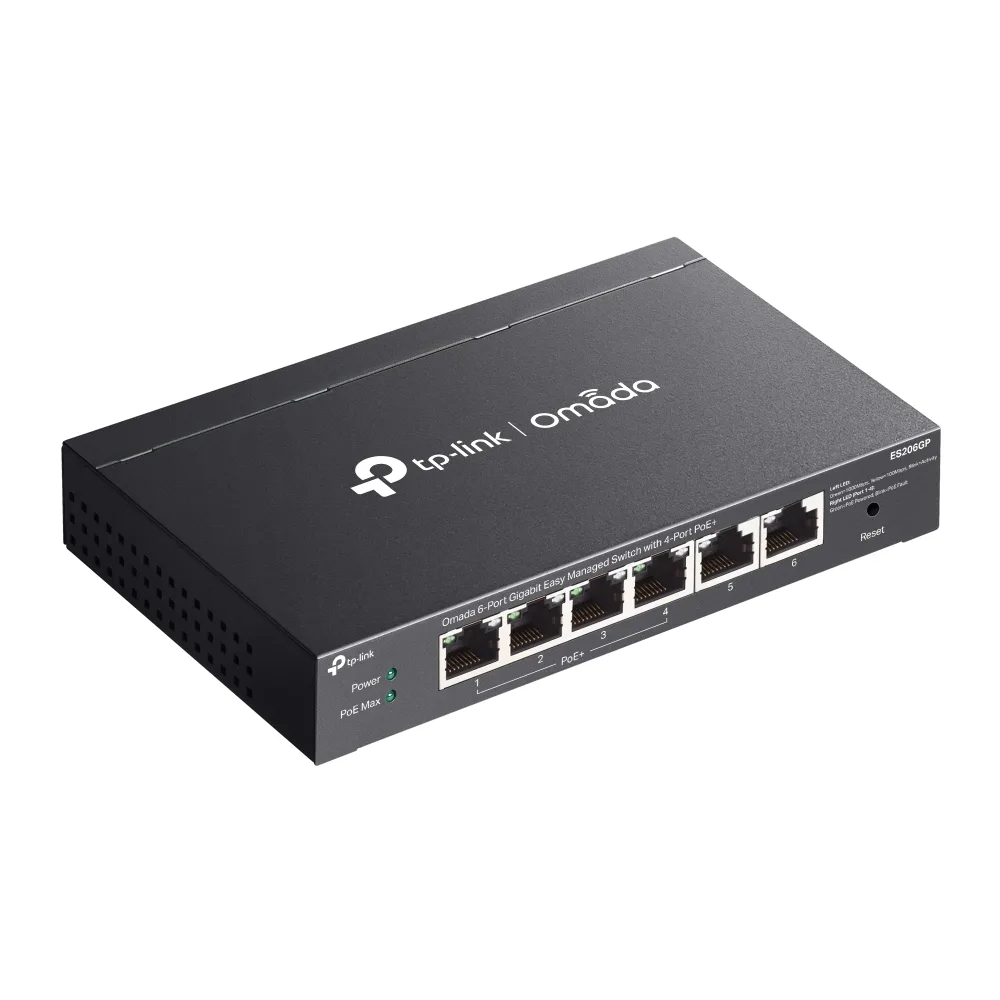 6-портов гигабитов управляем настолен комутатор TP-Link Omada ES206GP с 4-порта PoE+ - Image 18